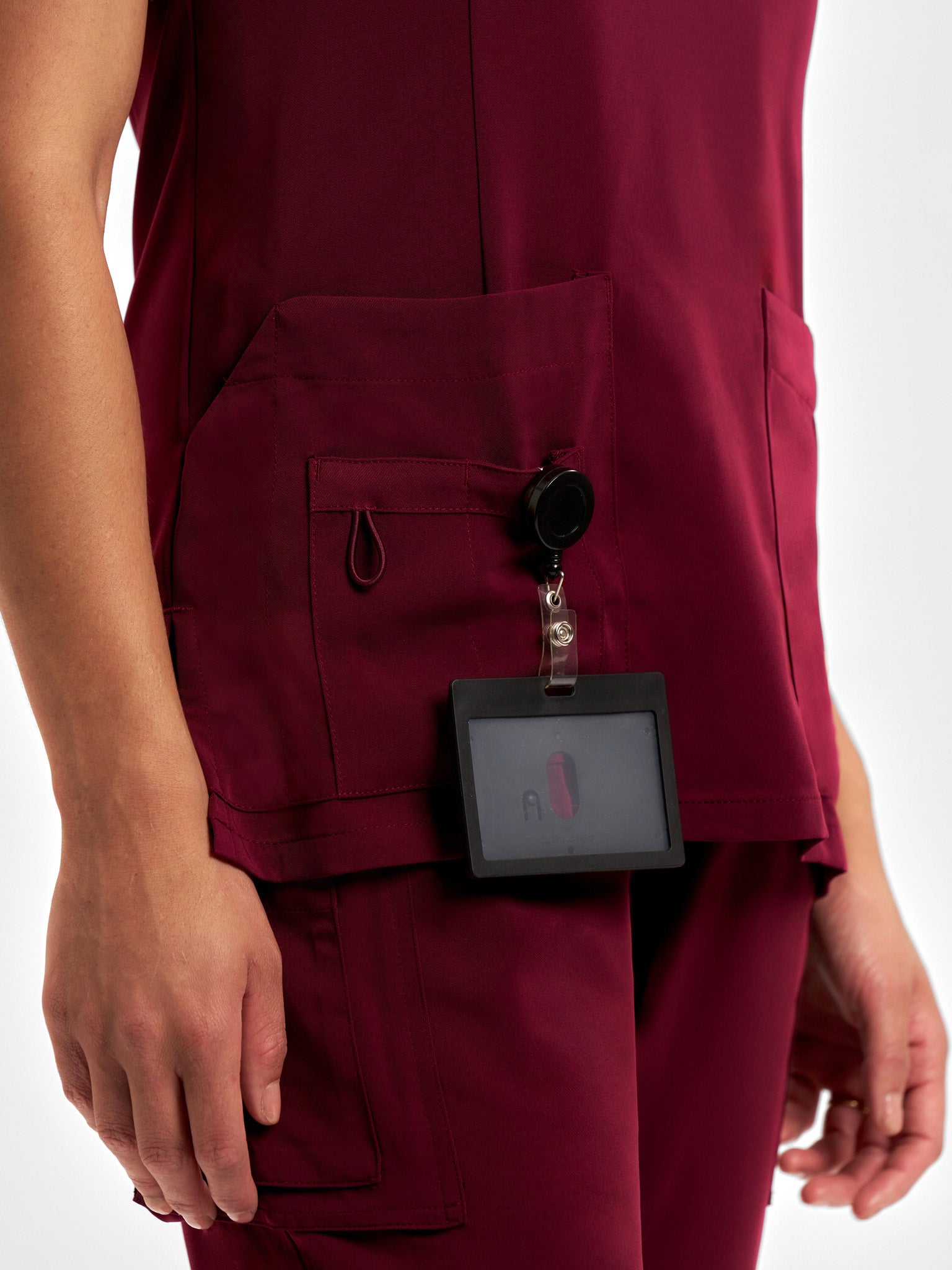 Avery Womens Round Neck Scrub Top