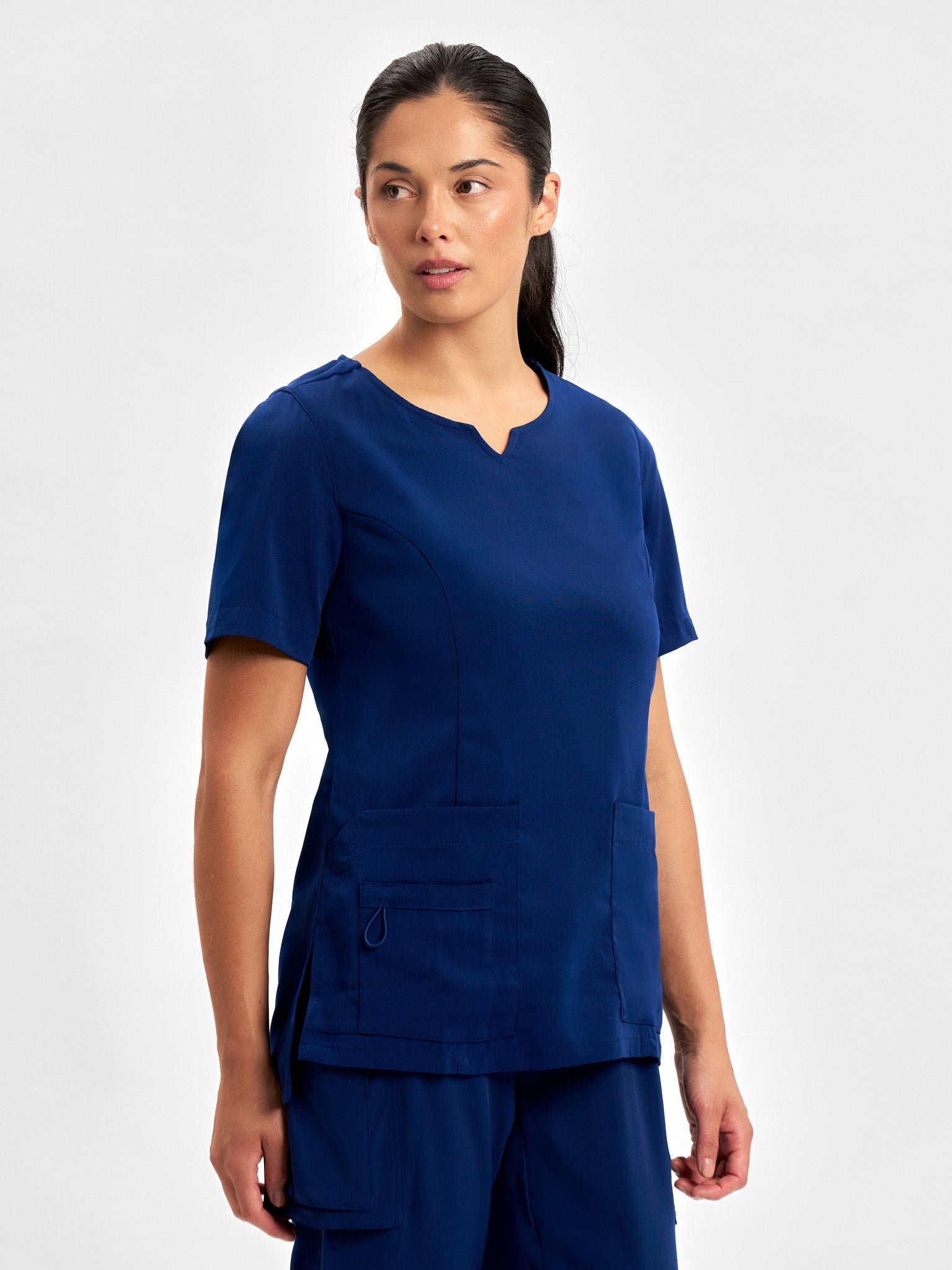 Avery Womens Round Neck Scrub Top