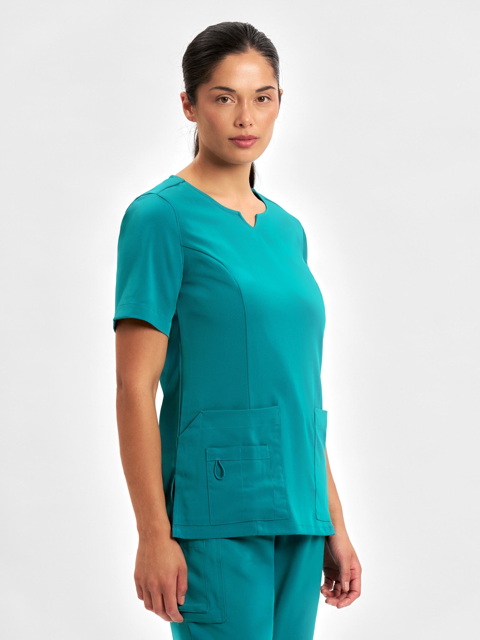 Avery Womens Round Neck Scrub Top
