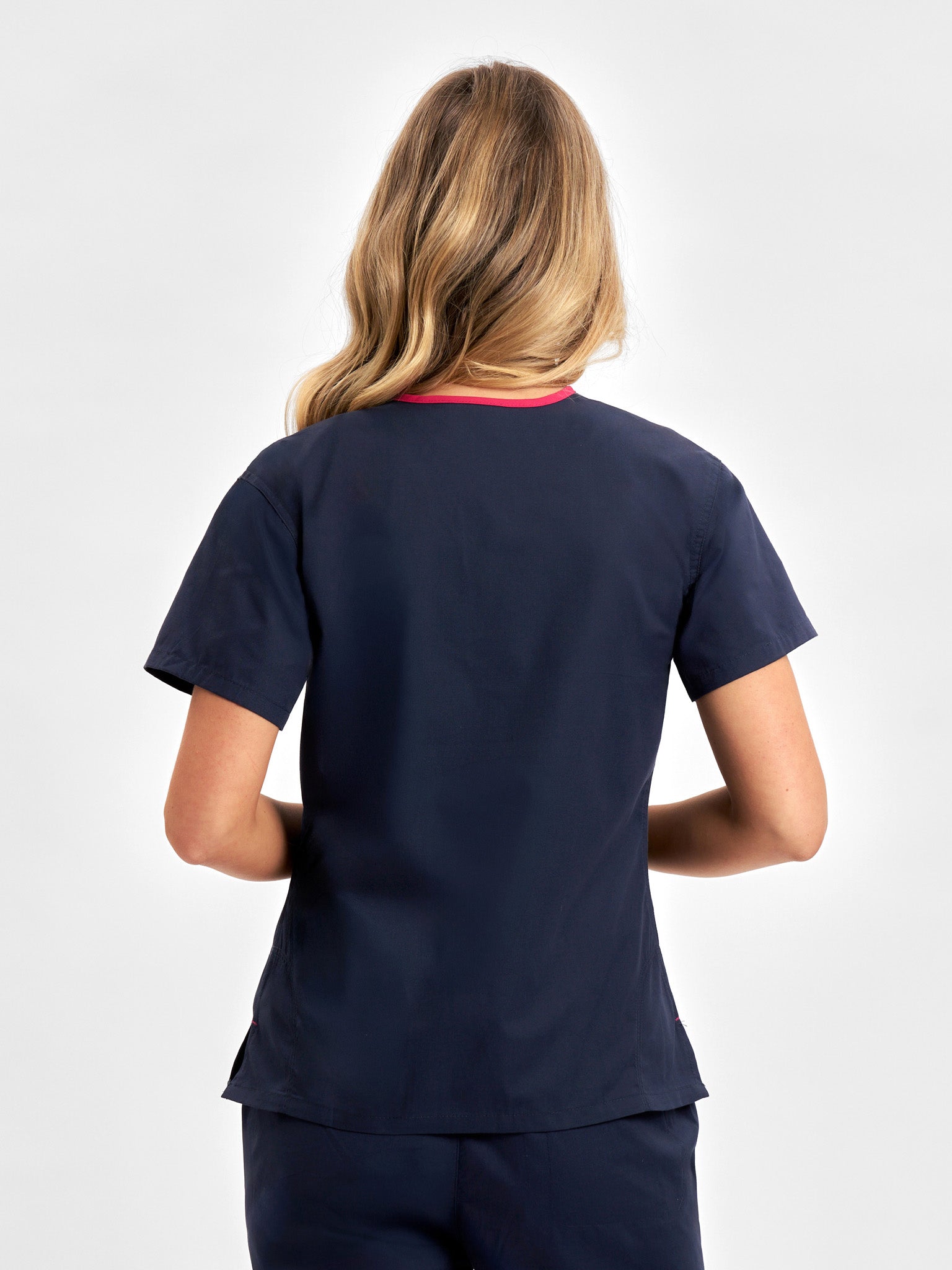 Classic Womens Contrast Scrub Top