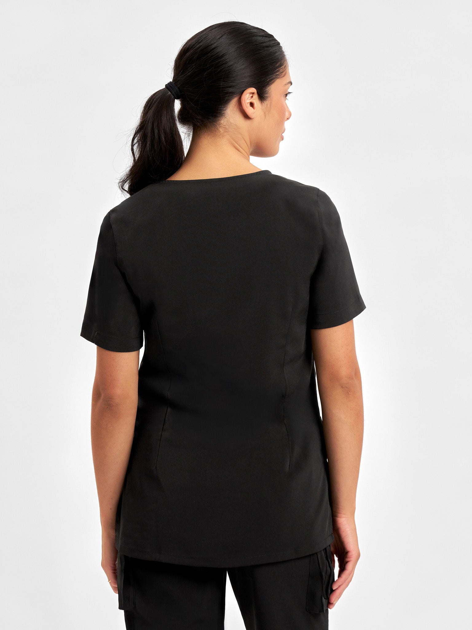 Avery Womens Round Neck Scrub Top