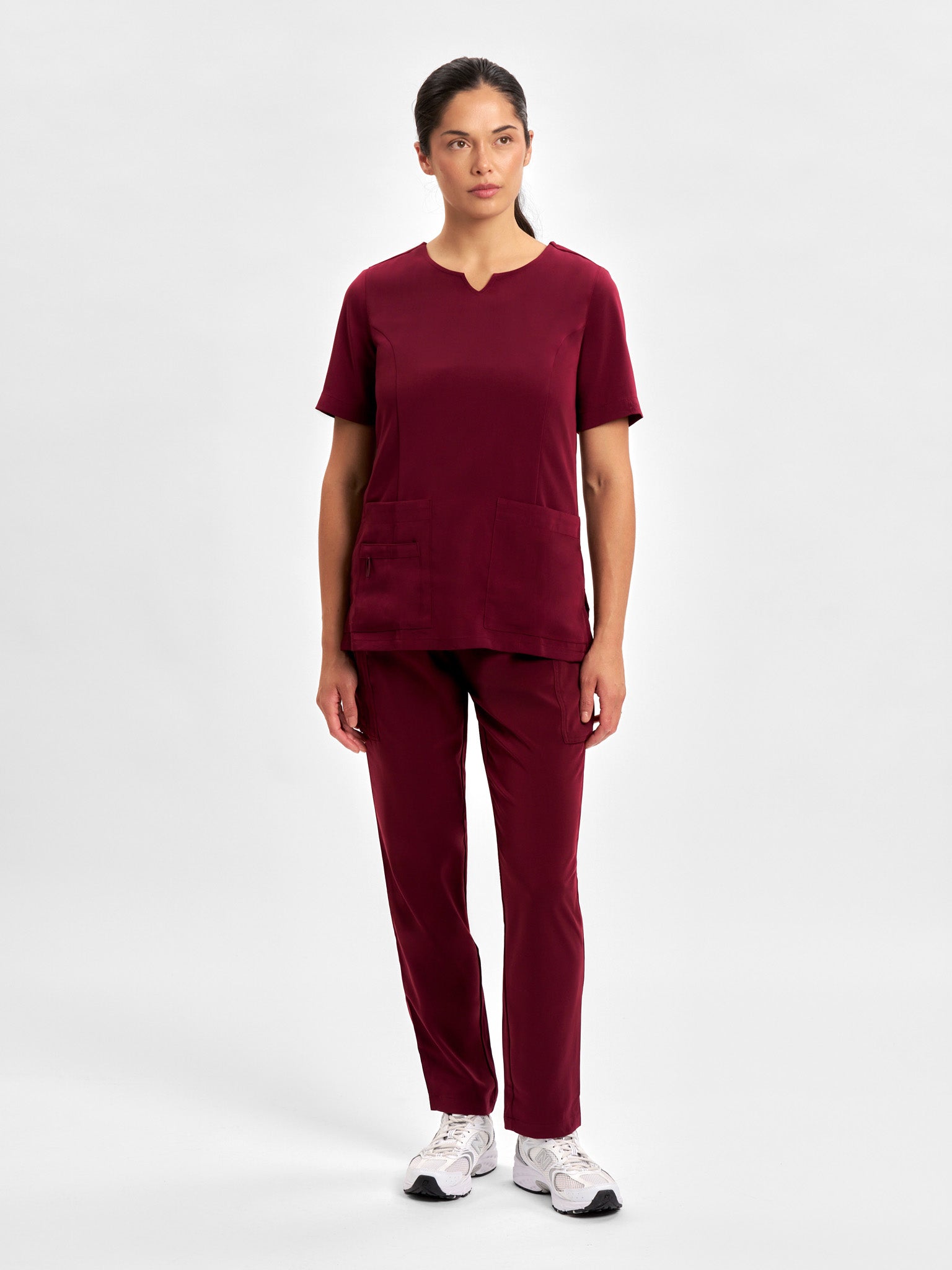 Avery Womens Round Neck Scrub Top