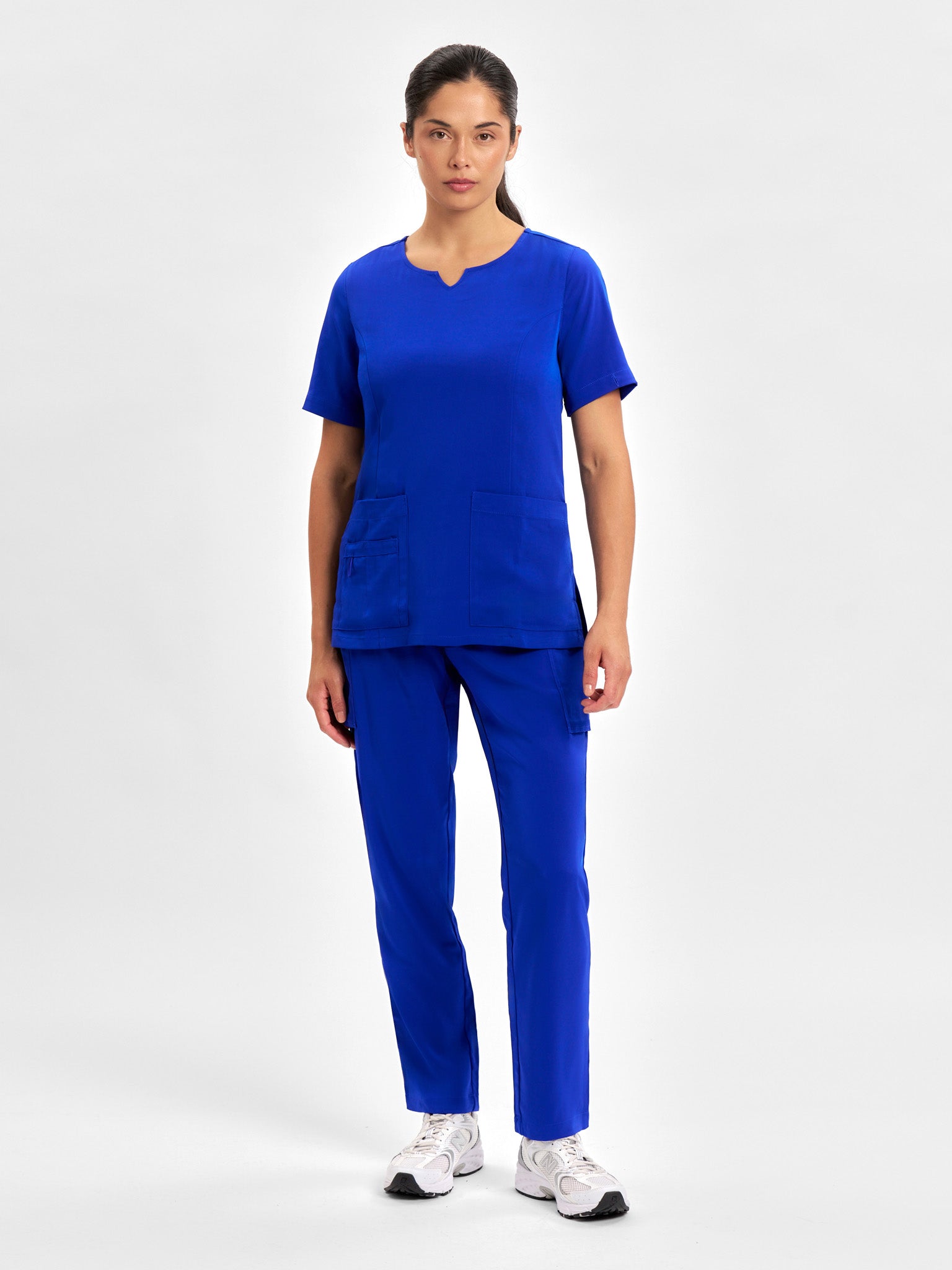 Avery Womens Round Neck Scrub Top