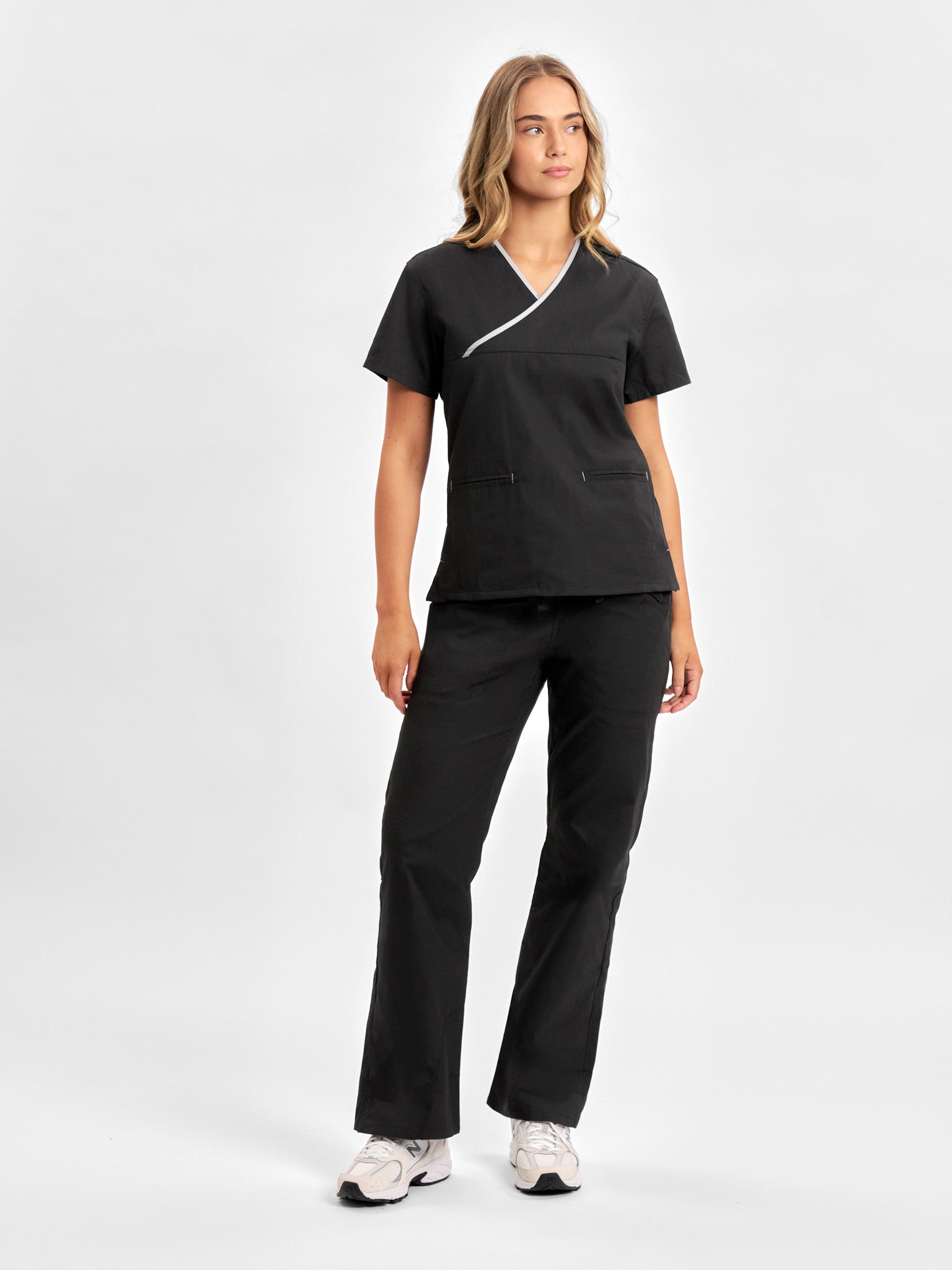 Classic Womens Contrast Scrub Top