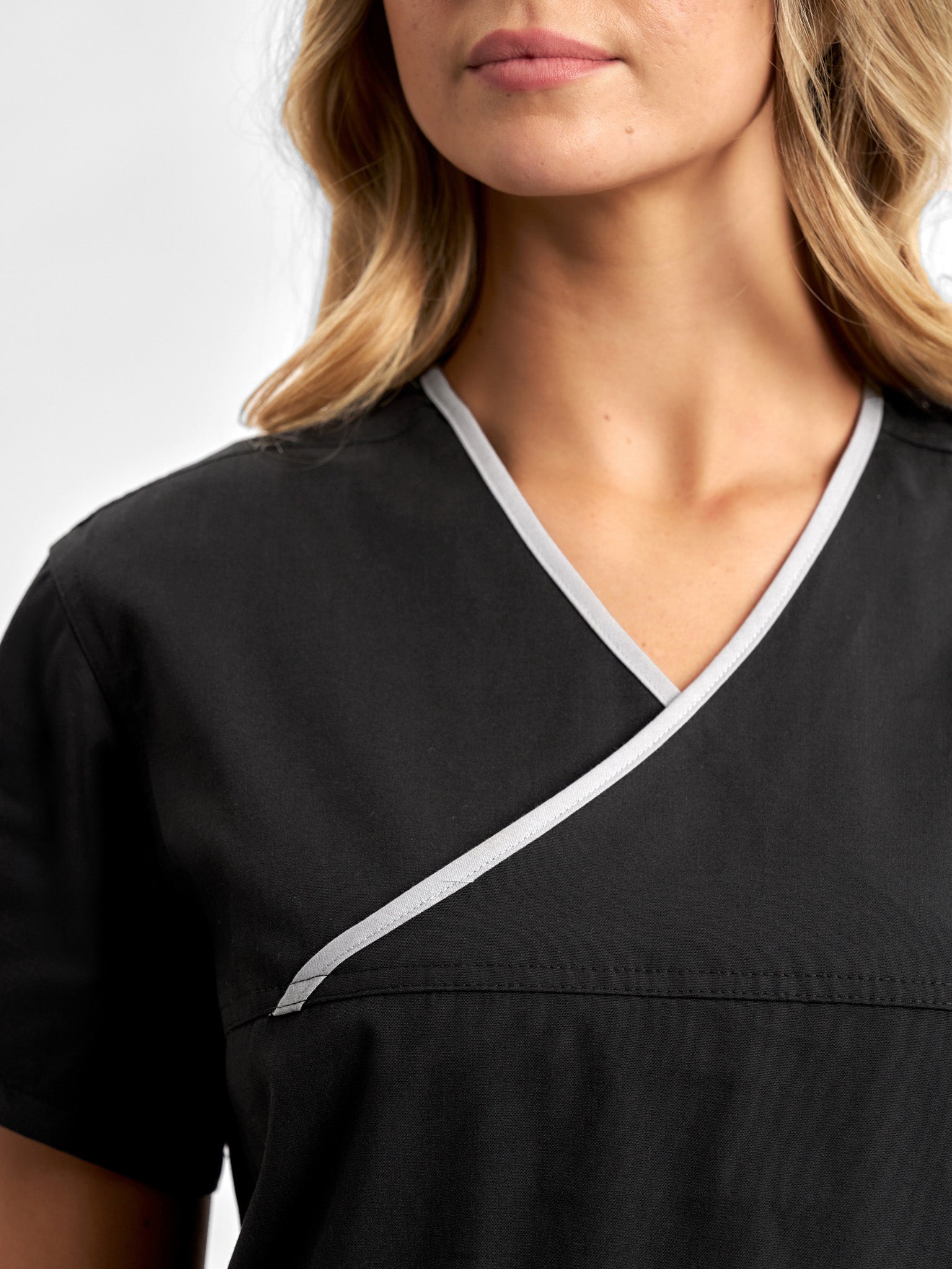 Classic Womens Contrast Scrub Top